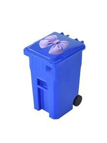 Trash Can Shaped Makeup Brush Storage,Fun Stationery Storage Box,Desktop Placement For Discarded Paper Strips And Notes,Office Workstation Corner Placement Decor,Suitable For Students,Office Workers,Teacher's Day,Birthday,Back To School Essential - Multicolor - View 14