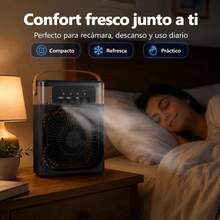 Ventilador portátil de enfriamiento - Blanco - Ver 4
