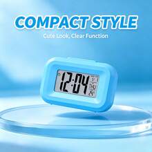 New Electronic Alarm Clock With Night Light And Silent Mode Smart Wake-Up Clock, Loud Multi-Function Alarm Clock (Temperature, Date, Week), Bedroom Office Desk Companion Decorative Alarm Clock, Comes With Random Panda Peripheral Decorative Stickers, Suitable For Desk, Party Gift, Ideal Birthday Gift, Applicable To Multiple Scenes. - A - View 4
