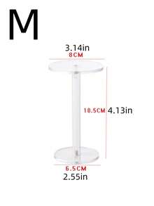 1pc Multi-Functional Transparent Acrylic Display Stand, Multi-Purpose Perfume Storage Rack, Blind Box Figure, Eyeshadow, Cosmetics Desktop Organizer Decorative Shelf - Clear - View 12