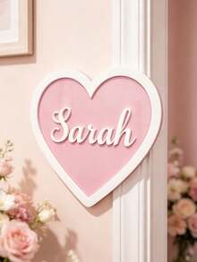 Customizable Text Door Sign, Personalized Wall Decor, 3D Letter Room Decoration, Cute Ornament, Birthday, Wedding, Holiday And Housewarming Customized Gift - Multicolor - View 6