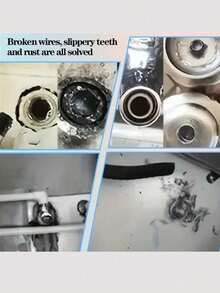 Adjustable Faucet Valve Removal Tool - Pipe And Screw Removal Tool With Soft Blue Handle, Pipe Maintenance Set - A - View 8