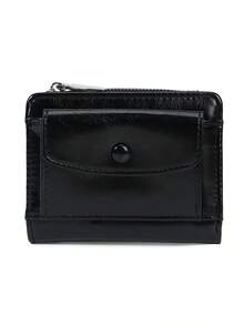 New Minimalist Small Flap Zipper Coin Purse, INS Style Student Women's Premium Solid Color Short Wallet, No Box, Birthday, Anniversary, New Year, Christmas Gift - Multicolor - View 12