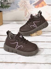 Winter Solid Color Diamond Pattern Mid-Calf Snow Boots, Outer Zipper Convenient Design, Thermal Lined Thick Sole Warm Outdoor Boots - Brown - View 6