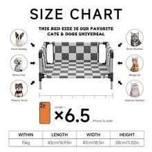 Thickened All-Season Cat Bed, Small Animal Bed, Cat Nest, Pet Cot - Black and White - View 12