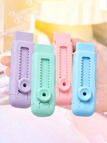 Retractable Erasers For Students, Residue-Free Cleaning, Good Flexibility. Suitable For Learning, Drawing, Back To School, First Day Of School - Multicolor - View 10