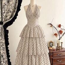 Women Short Dresses - Whole Grain Coffee - View 10
