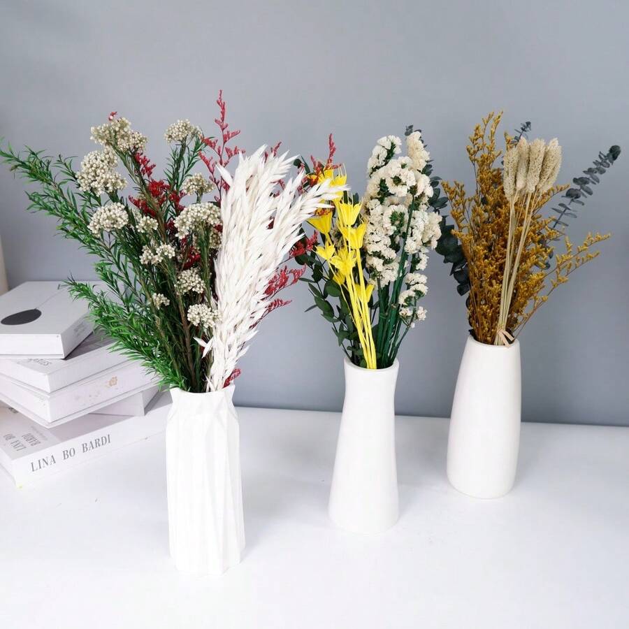10 Kind Christmas Halloween DIY Artificial Flower Material Kit Mixed Preserved Flowers Bouquets With Lavender Roses Eucalyptus And Other Florals For DIY Crafts Home Decor Wedding Arrangements Party Supplies - MY-902 - View 1