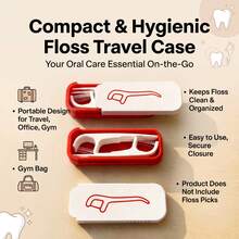 1/2pcs Reusable Dental Floss & Toothpick Storage Box, Portable Dental Floss & Toothpick Holder, Suitable For Travel, Work And Daily Oral Care Products Storage - Dental Floss Picks Container - View 4