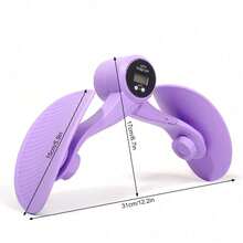 1pc Pelvic Floor Muscle Trainer With Counter Kegel Exerciser Hip And Inner Thigh Exercise Equipment For Hip/Butt/Arm/Leg - Multicolor - View 3