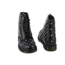 Dr. Martens دكتور مارتنز 1460 ستد - بوتات بوفير سوداء للجنسين DM27040001 - الأسود - مشاهدة 5