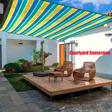 1pc Eyelet Shade Cloth Outdoor Sunshade Net - High Quality Shade Fabric Fence - Durable Tear-Resistant Easy Installation Suitable For Balcony Patio Swimming Pool Provides Excellent Shade Coverage And Privacy Protection With Hemming And Eyelets - Six-line Edge Binding and Hole Punching - View 1