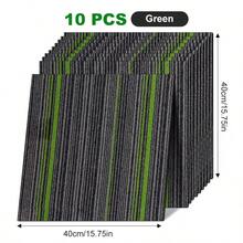 10pcs Interlocking Carpet Tiles, Extra Large & Thick, 15.75x15.75 Inches, Home Flooring, Suitable For Living Room, Dorm, Bedroom, Sofa And Office Areas, Bedside Mat And Interlocking Carpet, Cozy And Comfortable - Multicolor - View 15