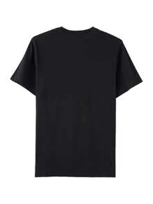 Nike Men's T-Shirt AS M NSW TEE ICON SWOOSH Soft Comfortable Sports Casual Short Sleeve Running Training Top DC5095-010 - Black - View 2