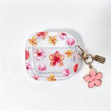Minimalist Pink Flower Element Transparent Soft Protective Bluetooth Earphone Cases Ditsy Floral Compatible With Pro 3rd Gen Wireless Bluetooth Earphone Case Cover For Pro 2/3/4 Suitable For Men And Women Spring Birthday Gift Anniversary - Rusty Rose - View 10