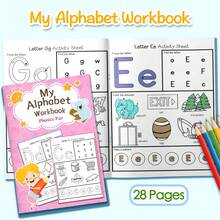Alphabet Learning Notebook, A-Z Uppercase And Lowercase Letter Tracing, Handwriting Practice, Letter Recognition, Find The Letter, Picture Coloring, Pattern Activities, Pronunciation Vocabulary, Picture Word Learning, Early Writing Practice - Alphabet Learning Notebooks - View 9