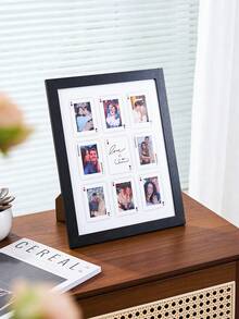 8-Grid 3-Inch Photo Poker Style Collage Photo Frame, Multi Photo Display Rack With Eight Grids, Wall Mounted And Desktop Dual-Use, Suitable For Couple Anniversaries/Wedding Memories, Home Bedroom Living Room Decoration, Romantic Gifts For Lovers - Multicolor - View 6