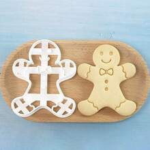 1 cái/4 cái khuôn cắt bánh quy hình người gừng Noel, phù hợp cho fondant, phô mai, bánh quy, bánh ngọt, sandwich, bánh mì, dụng cụ nướng bánh, dùng để trang trí bánh ngọt DIY, phụ kiện dụng cụ nướng bánh nhà bếp, quà tặng Giáng Sinh, trang trí mùa đông Giáng Sinh - Nhiều màu - Xem 8