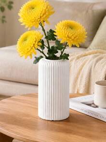 1 st vas i plastkompositmaterial, obrutenbar, minimalistisk bordsvas, lämplig för torkade blommor, vassgräsdekoration och konstgjorda blommor, bohemisk heminredningsvas - flerfärgad - Visa 4