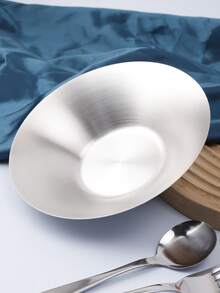 1PC Matte 304 Stainless Steel Conical Salad Bowl 19/21/25cm, Wooden Handle Salad Serving Fork Set, Restaurant Fruit Vegetable Mixing Bowl, Used For Pasta, Chips, Desserts, Home Western Style Plating Tableware - View 9