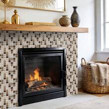 10PCS 3D Mosaic Removable Decorative Wall Tiles, Self-Adhesive Wall Tiles For Bathroom And Kitchen Backsplash Renovation And Decoration Sticker Set, PVC Small Square Decorative Vinyl Decals (15.25*15.25CM) - C - View 10