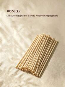 10/30/50/100pcs Fiber Diffuser Sticks, Aromatherapy Replacement Refill, Black/White/Natural, Flameless Fragrance Refill, Fast Absorption, Even Diffusion, Long-Lasting Volatility, Fragrance Diffusion Accessories, Suitable For Aromatherapy Bottles, Essential Oil Diffusers, Home Fragrance, Indoor Fragrance, Bedroom, Bathroom, Living Room, Office, SPA Space - A - View 12