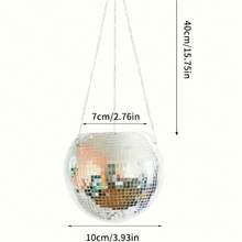 1pc Modern Glass Hanging Planter With Automatic Watering System And Chain - Outdoor Asymmetrical Planter, Mirror Or Pen Holder - Glass And Plastic Material, Suitable For Office, Balcony - Assemblable Multi-Functional Decorative Container - A - View 11