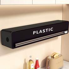 Kotak Pemotong Plastik Pembungkus dengan Pisau Geser Dua Sisi, Dispenser Pisau Geser, Tempat Penyimpanan Pemotong Foil, Organizer Magnetik yang Dapat Dipasang di Dinding untuk Meja Dapur, Memanggang, Membungkus Makanan, Plastik Pembungkus, Kertas Aluminium Foil, Memotong Gulungan Kertas, dan Akses Mudah untuk Penggunaan Sehari-hari. - MultiWarna - View 8