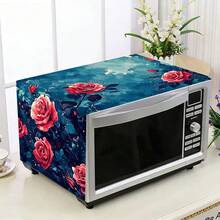 1pc Microwave Dust Cover, Home Oven Rack Dust Cover, Washable Dust Cover, Home Food Machine Dust Cover, Highly Attractive Kitchen Storage Cabinet Dust & Stain Cover - Full Coverage - View 9