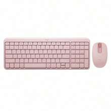 Logitech MK251 Wireless Office Keyboard And Mouse Set With Bluetooth Connection, Slim Design, Multi-Device Switching, Stand Function, And Efficient Input Experience. Pink - Pink - View 6