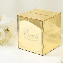 1pc Acrylic Wedding Card Box, Perfect For Weddings, Anniversaries And More, Greeting Card Storage Box, Best Gift, Wedding Decor, Home Decor, Room Decor Party Favor - 1PC - View 4