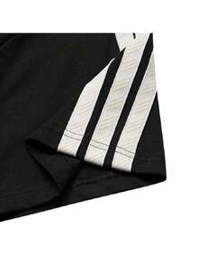 Adidas Men's Sports T-Shirt & Tank Top ST 3ST SS TEE Black Crew Neck Three Stripes Short Sleeve Top KR2490 - Black - View 4
