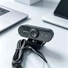 Fashion 1080P HD USB Webcam, Auto Focus And Auto Zoom Function, 360° Rotatable Design, Built-In Macro Lens, Plug And Play, Suitable For Laptop, PC And Smart TV USB Webcam, Suitable For Online Courses, Video Conferencing And Live Streaming Recording Device - View 8