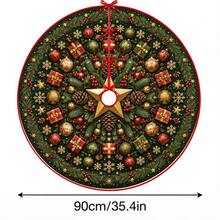 1 buah Kotak Hadiah Bulat dengan Motif Alas Pohon Natal, Dekorasi Liburan Warna Elegan, 5 Ukuran, Hadiah Liburan Unisex, Cocok untuk Dekorasi Natal di Rumah dan Pesta - Kotak hadiah bundar - View 13