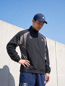 Adidas Men's ST TIRO MESH TT Jacket Woven Hoodless Outerwear KX2845 - Black - View 2
