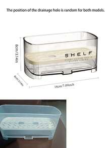 1pc Plastic Kitchen Sink Countertop Dish Drying Rack Vertical Dishwashing Tool - View 5