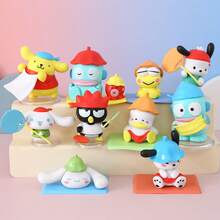 Sanrio Together Enjoy Sauna Blind Box Figure, INS Style, Suitable For Desk Or Room Display, Fashionable And Cute Decor, Ideal Gift, PVC Material (1pc, Randomly Shipped) - Multicolor - View 2