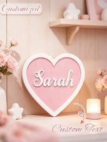 Customizable Text Door Sign, Personalized Wall Decor, 3D Letter Room Decoration, Cute Ornament, Birthday, Wedding, Holiday And Housewarming Customized Gift - Multicolor - View 4