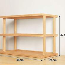 Space-Saving Multi-Tier Design, Easy Assembly Without Tools. Sturdy And Elegant Natural Color Square Shoe Rack, Suitable For Dorm, Hallway, Kitchen, Entryway, Closet And Sneaker Storage - Mustard Yellow - View 8