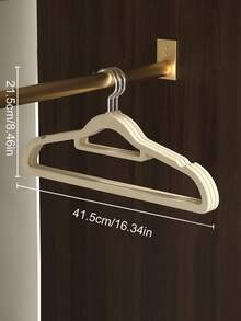 10/5pcs Non-Slip Velvet Hangers | Easily Organize Your Closet, Save Space | Durable And Stylish Plastic Hangers Suitable For Bedroom, Bathroom, Office, Dorm And Home Storage; Use Elegant And Practical Storage Racks To Maximize Your Closet Space - Multicolor - View 11