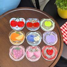 Cute Fruit Magnetic Phone Stand, Autumn New Heart-Shaped Phone Back Support Bracket, Desktop Stand - Multicolor - View 2