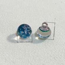10/24 Pcs 10x12mm Glossy Bright-Color Foil Button Beads, DIY Craft Clothing Decoration Buttons, Suitable For Chinese Cheongsam, Hanfu, Sweaters, Cardigans, Shirts Sewing Accessories - Gold Foil Buttons - View 22
