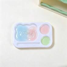 1pc Bear-Shaped Multi-Compartment Nail Art Mixing Palette, Mini Color Mixing Painting Palette, Portable Nail Polish Mixing Tool, Suitable For Nail Artists - Multicolor - View 6