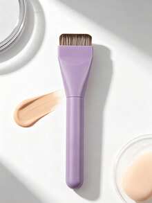 1pc Minimalist Flat Head Liquid Foundation Brush, Cherry Print Handle, Soft Dense Bristles, No Powder Waste, Facial Concealer & Foundation Brush, Portable For Daily Use And Travel, Suitable For Beginners - Multicolor - View 15