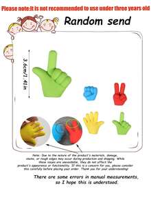 12pcs Pencil Tip Erasers, Fun Eraser Caps, Large Capacity Cute Rock Paper Scissors Eraser Caps, Boost Classroom Engagement, Back To School Supplies, Unique Erasers, Suitable For Classroom, Classroom Rewards And Back To School Gifts, Multi-Color Randomly Sent - Multicolor - View 3