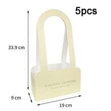 5pcs Mother's Day Handheld Flower Box Paper Wrapping Material Floral Arrangement Box Christmas Fresh Flower Handbag Packaging Flower Bag - Gift Box - View 13