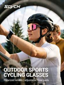 SCVCN Women's Cycling Glasses Sports, Suitable For Cycling, Mountain Biking, Hiking, Camping, Golf And Baseball Protective Eyewear (Unisex) - Multicolor - View 10