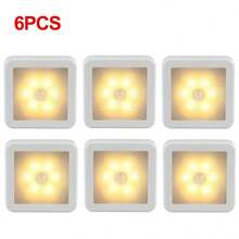1/6 buah Lampu Pintar Sensor Gerak LED, Lampu Malam Kabinet, Lampu Dinding Sensor Dalam Ruangan, Cocok Untuk Kamar Tidur, Dapur, Lemari, Tangga, Kamar Mandi, Lorong, Rumah, Ruang Tamu, Dekorasi Pesta dan Liburan - Lampu sensor - View 8