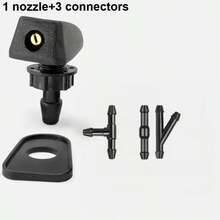 TRTY Universal Car Windshield Washer Spray Nozzle Kit, Car Wiper Spray Head Replacement Parts, DIY Connector Accessories, Single-Hole Adjustable Fan-Shaped Kit, Universal For Small Cars, Trucks, Off-Road Vehicles, RVs - Universal Single Nozzle Kit - View 17