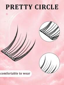10-Row Glue-Free Segmented Clustered Upper Eyelashes, Suitable For Beginners, Lightweight And Natural Design, Soft And Comfortable To Wear, Easy To Apply, Natural Eye Makeup - C - View 7